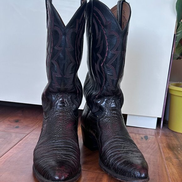 Men's Lucchese Vintage Cowboy Boots Size 9.5 - Picture 4 of 4